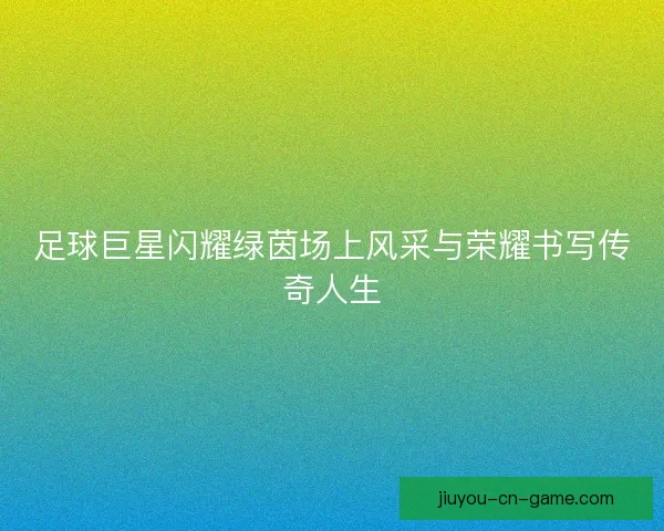 足球巨星闪耀绿茵场上风采与荣耀书写传奇人生